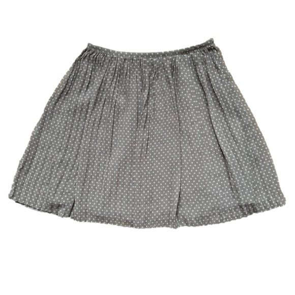 Smart‎ Set Pleated Mini Skirt Grey with White Polka Dots Cute Coquette Girl - Picture 4 of 14